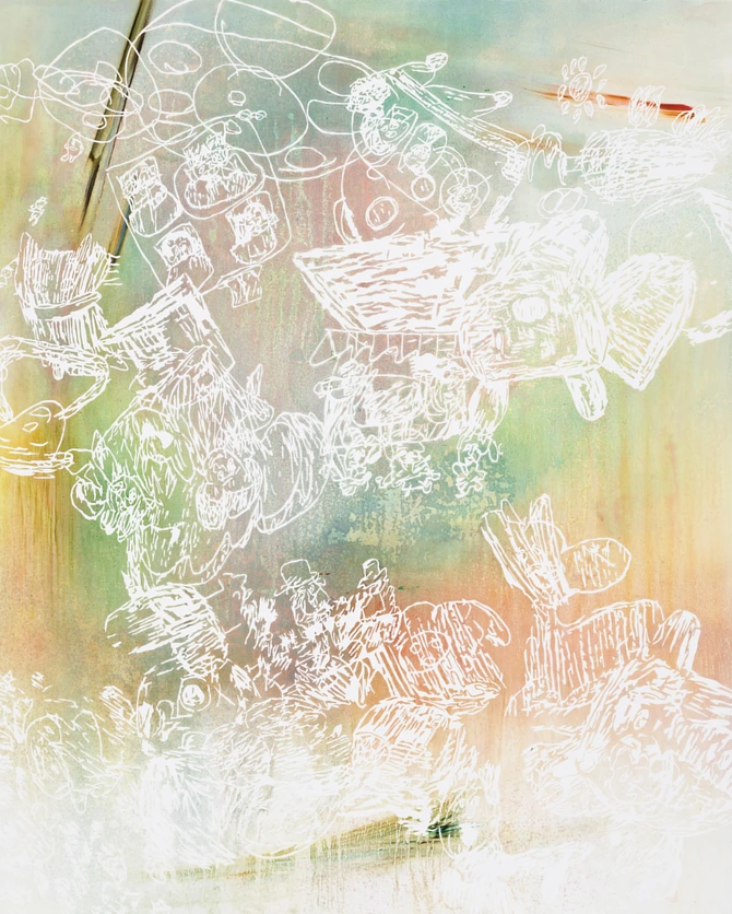 奥天昌樹による絵画 City print